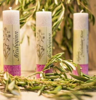 Preview: Allgäuer Heilkräuter-Kerze Neubeginn