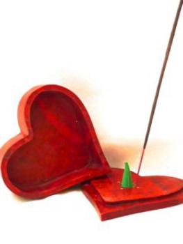 Preview: Räucherdose Herzform Speckstein