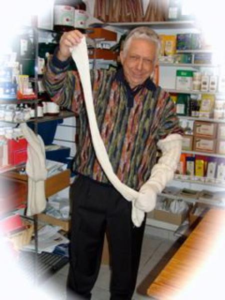 Nasse Strümpfe lang