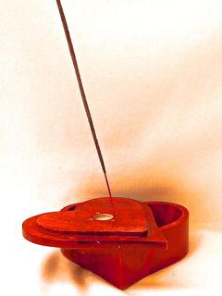 Räucherdose Herzform Speckstein